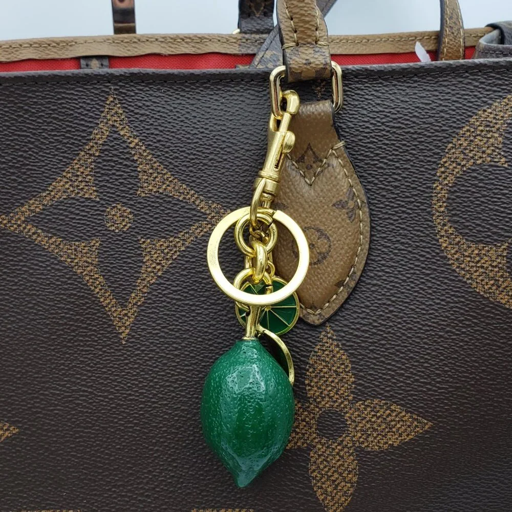 Louis Vuitton Authentic Gold Lock 🔒 Unbranded Lemon Keychain Charm for Bags